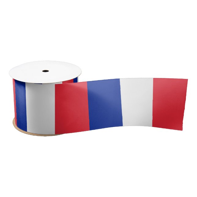 French Flag (France) Satin Ribbon (Spool)