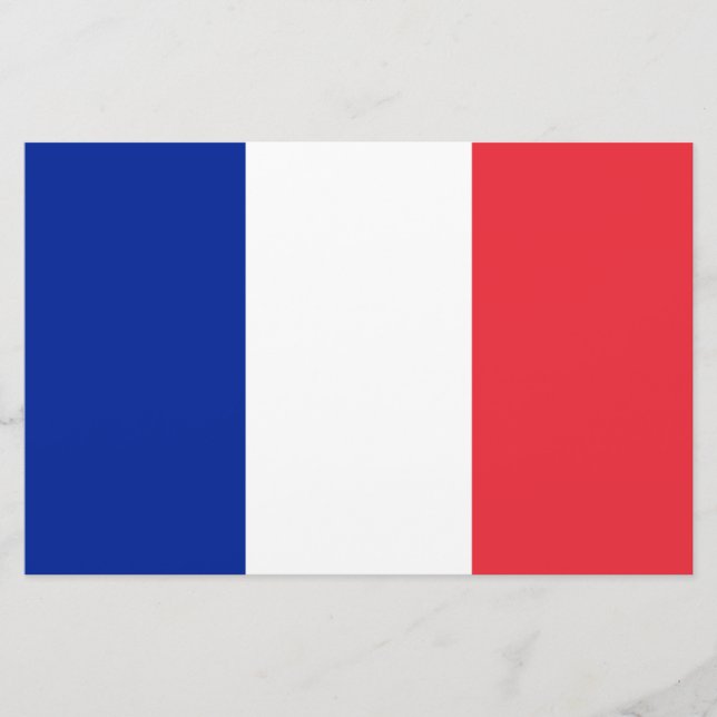 French Flag (France) Stationery (Front)