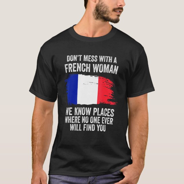 French Flag France T-Shirt (Front)