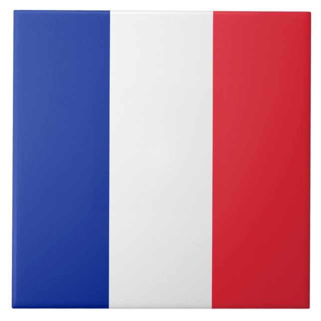 French Flag (France) Tile (Front)