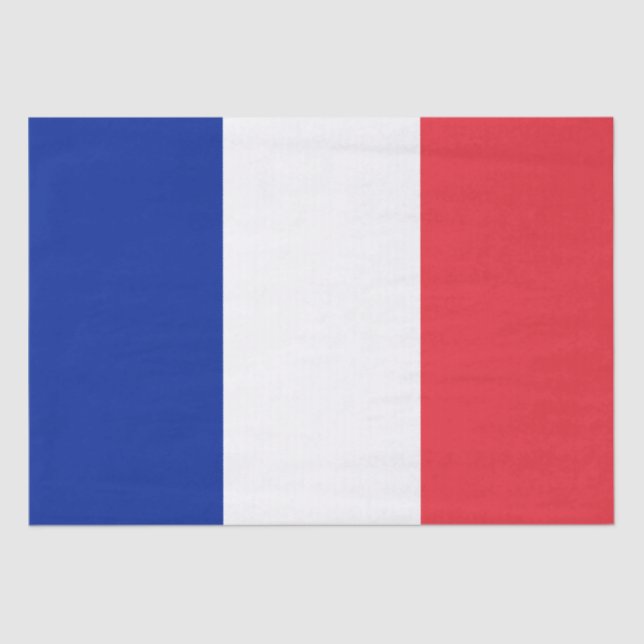 French Flag (France) Tissue Paper (Front)