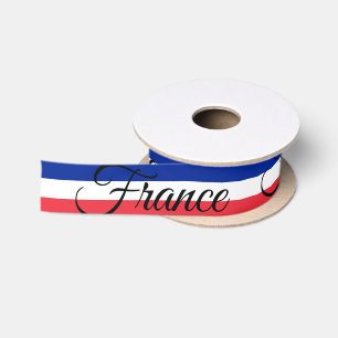 French Flag & France travel, holiday / sports Satin Ribbon
