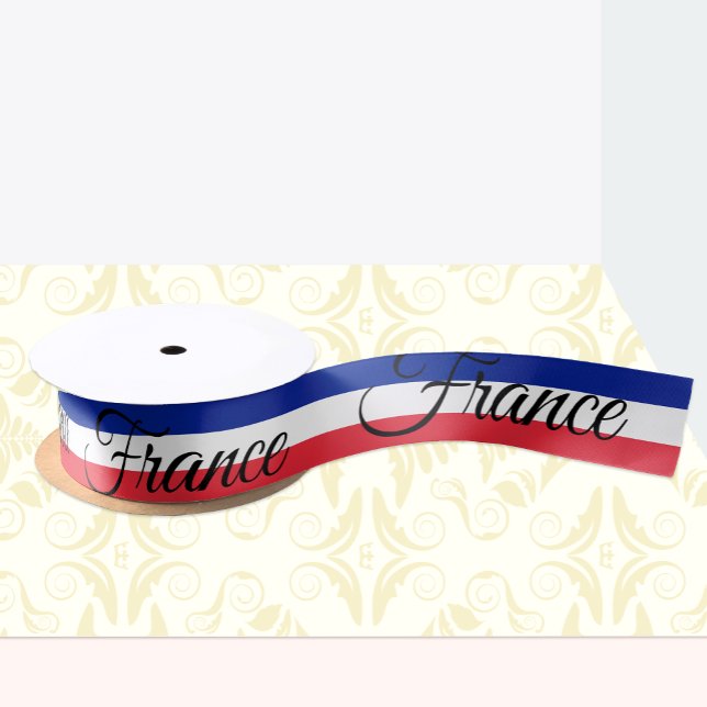 French Flag & France travel, holiday / sports  Satin Ribbon (Creator Uploaded)