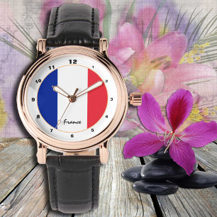 French Flag & France trendy fashion /design Watch