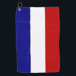 French Flag Golf Towel<br><div class="desc">Golf towel featuring the French Flag with three vertical stripes of blue, white, and red. Fills the entire design area. Great gift for many occasions. Great for playing golf at family or friends reunions. Wonderful for celebrating Bastille Day, too.</div>