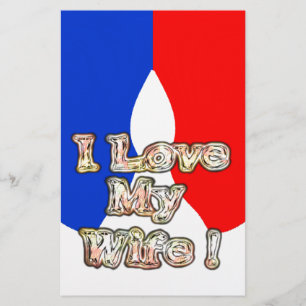 French Flag Hakuna Matata I love My Wife image.png Stationery