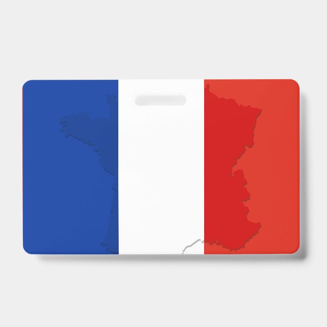 French flag ID badge (Front)