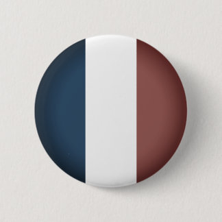 French Flag In Dark Colours 6 Cm Round Badge