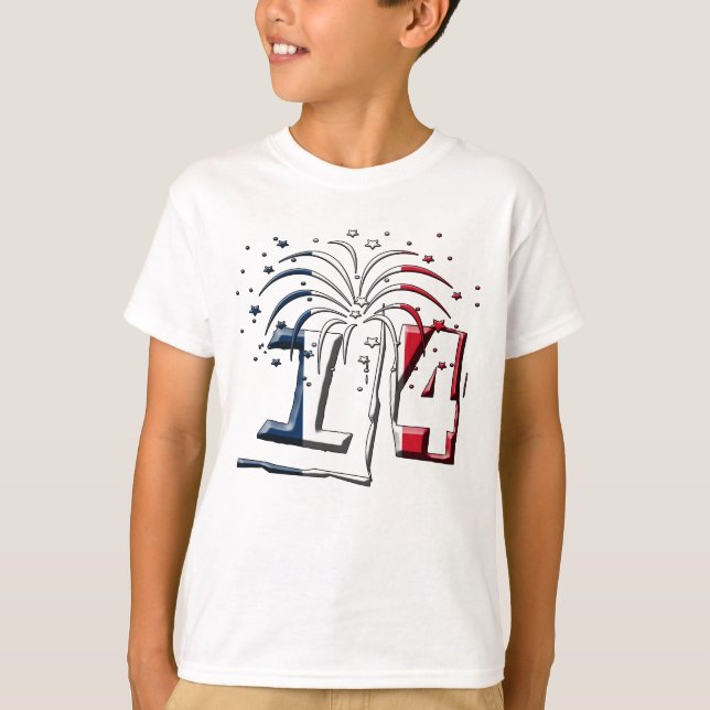 French Flag July 14 Quatorze Juillet Bastille Day T-Shirt (Front)