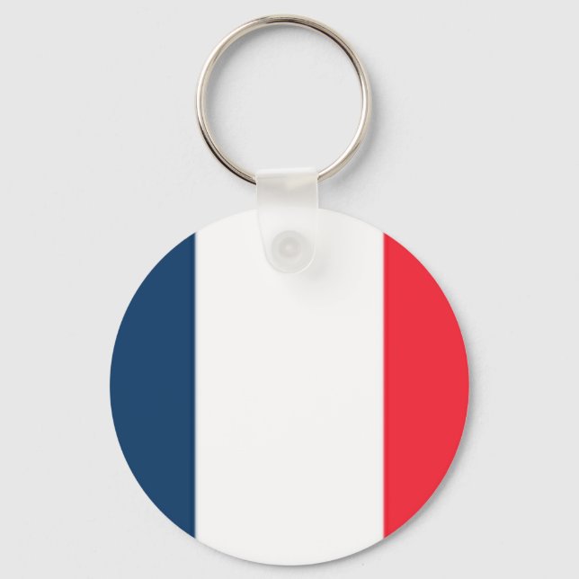 French Flag Key Ring (Front)