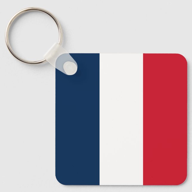 French Flag Key Ring (Front)