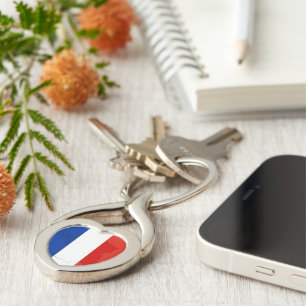 French flag key ring