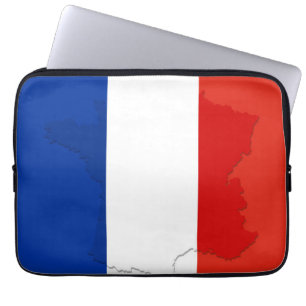 French flag laptop sleeve