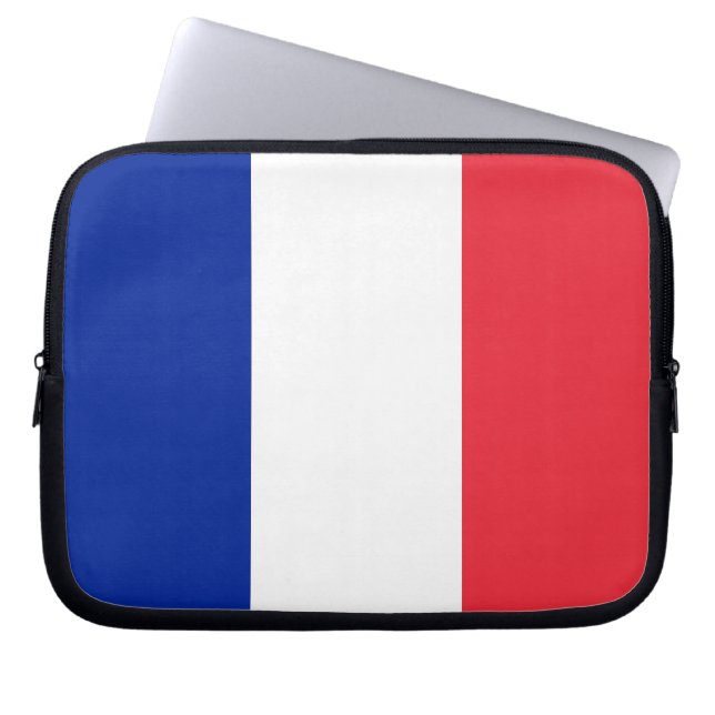 French Flag Laptop Sleeve (Front)
