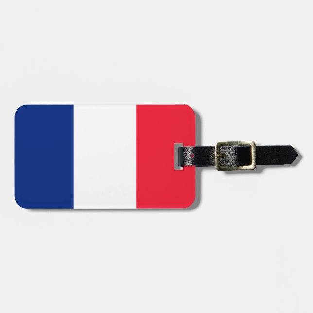 French Flag Luggage Tag (Front Horizontal)