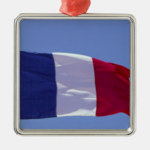 French flag metal tree decoration