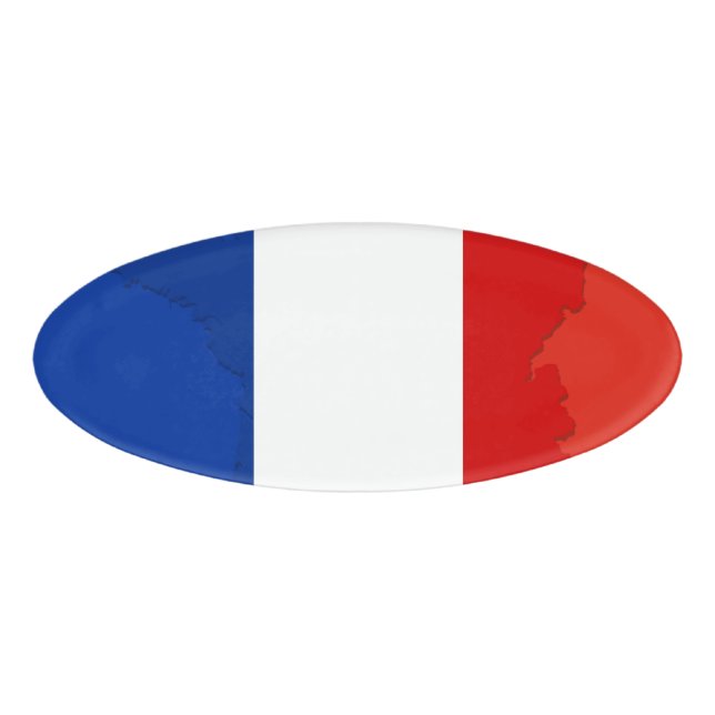 French flag name tag (Front)