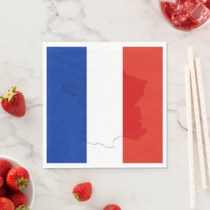 French flag napkin