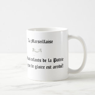 French Flag & National Anthem Title & Some Lyrics Coffee Mug