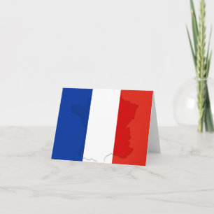 French flag note card