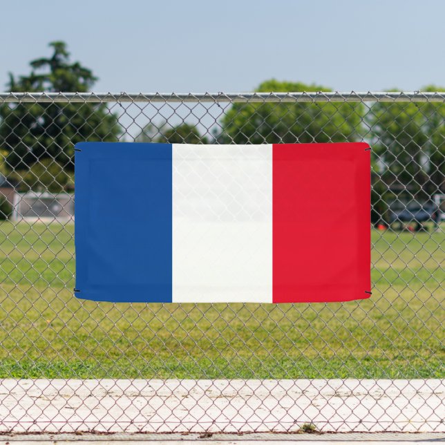 French flag of France custom banner sign (Insitu)