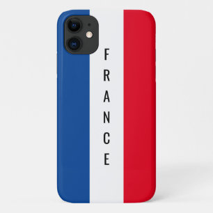 French flag of France personalised custom name iPhone 11 Case