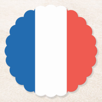 French Flag Paper Coaster