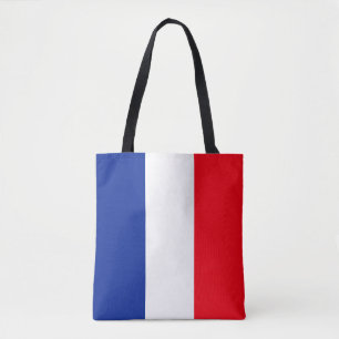 French Flag Patriotic Colours International Travel Tote Bag