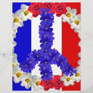 french flag peace sign