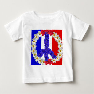 french flag peace sign baby T-Shirt