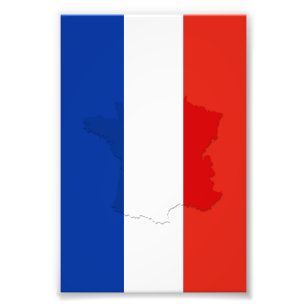 French flag photo print