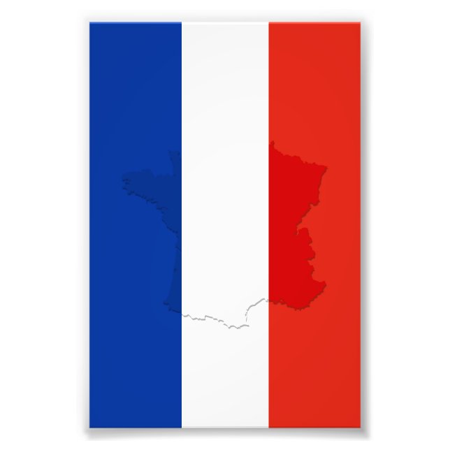 French flag photo print (Front)