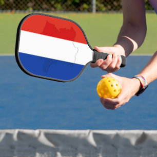 French flag pickleball paddle