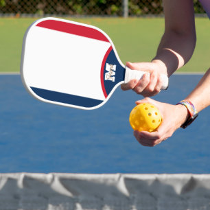 French Flag Pickleball Paddle - Custom Name/Text