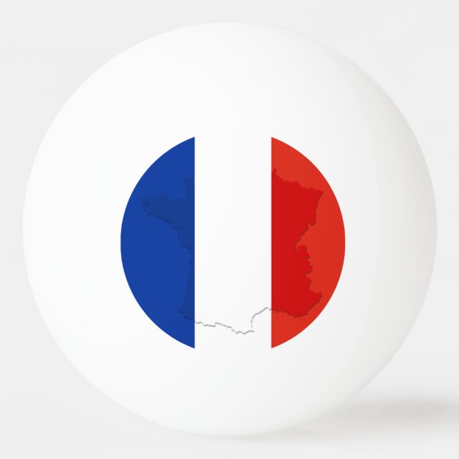 French flag ping pong ball (Front)