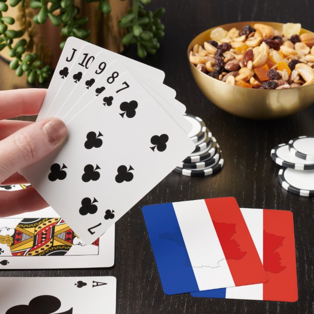 French flag playing cards (In Situ)