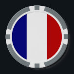 French Flag  Poker Chips<br><div class="desc">Poker chip featuring the French Flag with three vertical stripes of blue,  white,  and red. Fills the entire design area. Great gift for many occasions. Fun Hanukkah gift or stocking stuffer. Great for playing poker at family or friends reunions. Wonderful for celebrating Bastille Day,  too.</div>