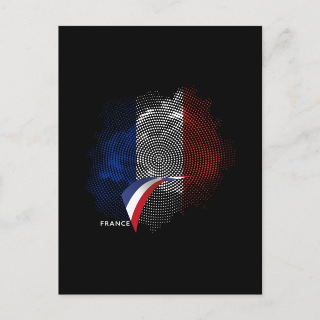 French flag postcard (Front)