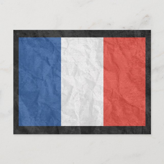 French Flag Postcard (Front)