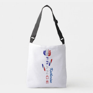 French Flag Rose Personalised Crossbody Bag