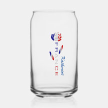 French Flag Rose Personalised Large