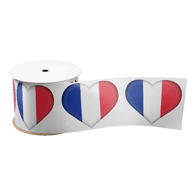 French flag satin ribbon (Spool)