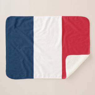 French Flag Sherpa Blanket