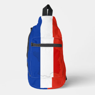 French flag sling bag