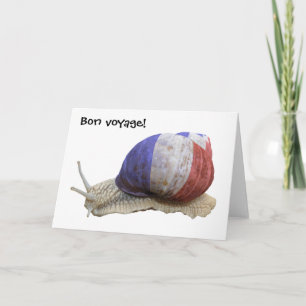 French flag snail card
