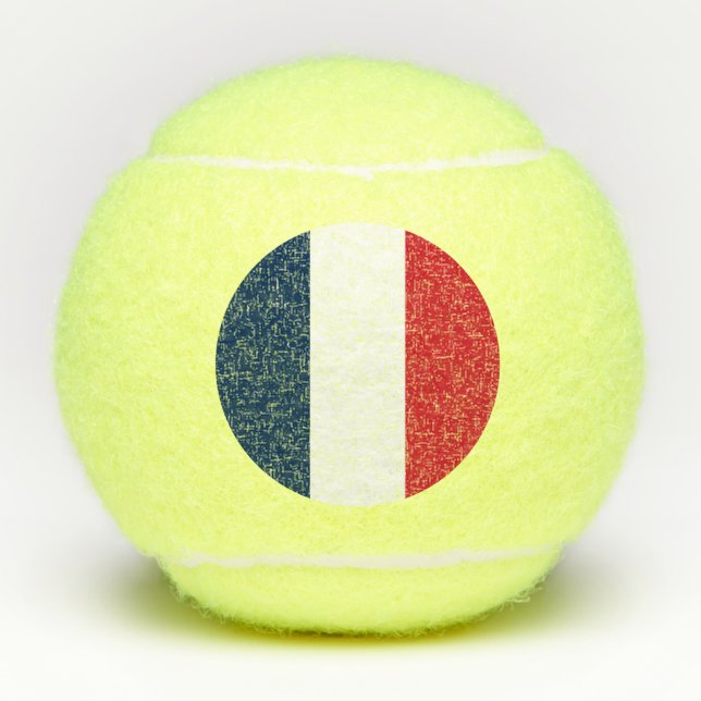 French Flag Tennis Balls (Front)