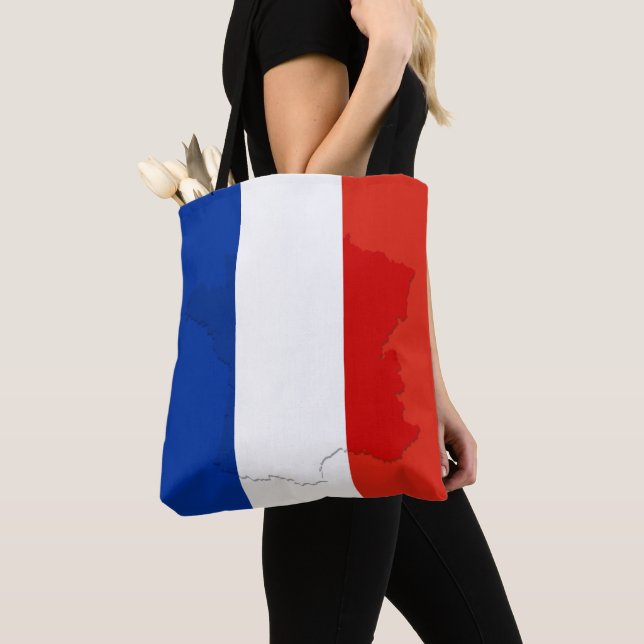 French flag tote bag (Close Up)