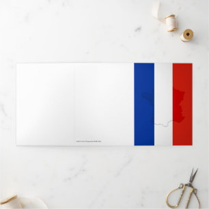 French flag Tri-Fold card