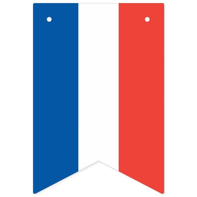 French Flag: Tricolor Bastille Day Party Banner (First Flag)