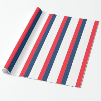 French Flag Wrapping Paper